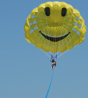 Vol en Parachute Ascensionnel à Villeneuve- et Cagnes sur Mer